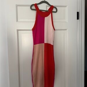 Colorblock Sleeveless Dress